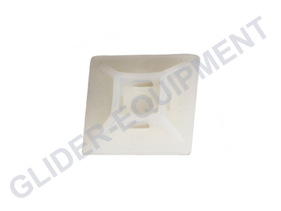 Tirex self adhesive Tiewrap mount 19 x 19 x 4mm white [D10052]